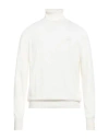 La Martina Man Turtleneck Ivory Size Xl Cotton, Wool In White
