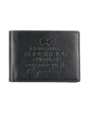 La Martina Man Wallet Black Size - Calfskin