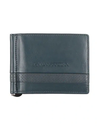 La Martina Man Wallet Navy Size - Calfskin