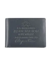 La Martina Man Wallet Navy Size - Calfskin In Navy