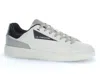 La Martina Men's Sneakers  001.a00.a2 White/blue Calf In Animal Print