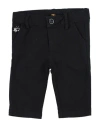 La Martina Newborn Boy Pants Midnight Blue Size 3 Cotton, Elastane In Black