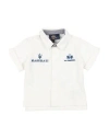 La Martina Newborn Boy Shirt White Size 3 Cotton, Elastane In White