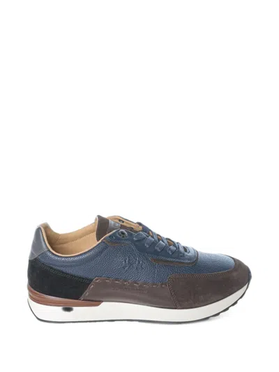 La Martina Panelled Low-top Sneakers In Blue