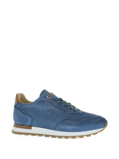 La Martina Perforated Panelled Sneakers In Multi