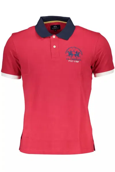 La Martina Pink Cotton Polo Shirt