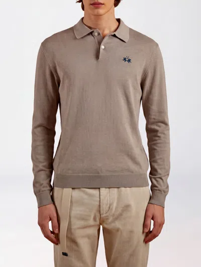 La Martina Polo Shirt Men Color Kaki