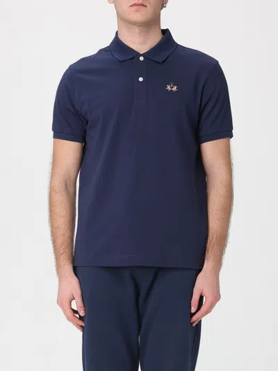 La Martina Polo Shirt Men  In Blue