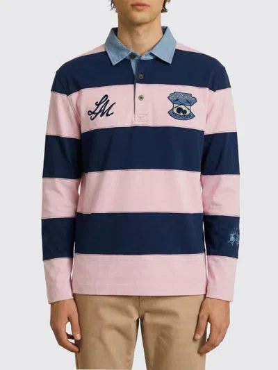 La Martina Polo Shirt Men  In Blue