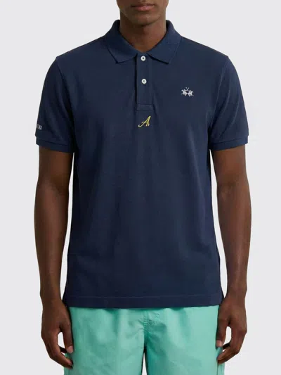 La Martina Polo Shirt Men  In Blue