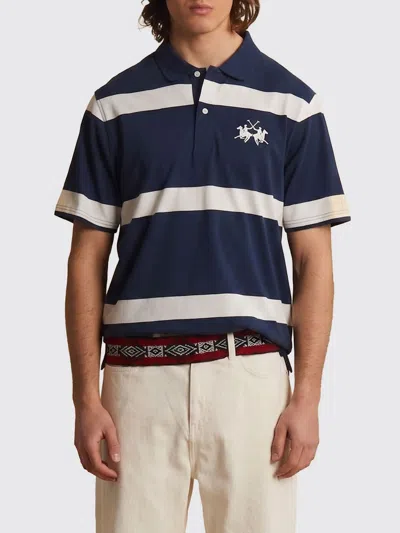 La Martina Polo Shirt Men  In Blue