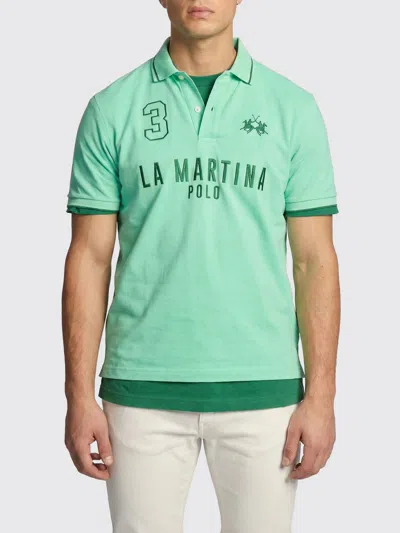 La Martina Polo Shirt Men  In Green