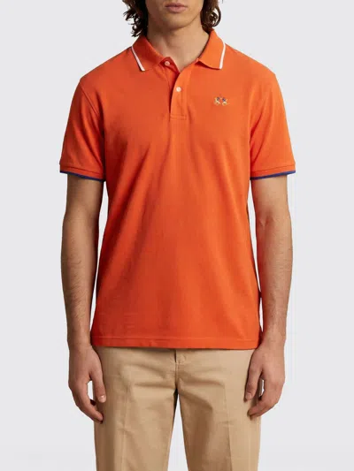 La Martina Polo Shirt Men  In Orange