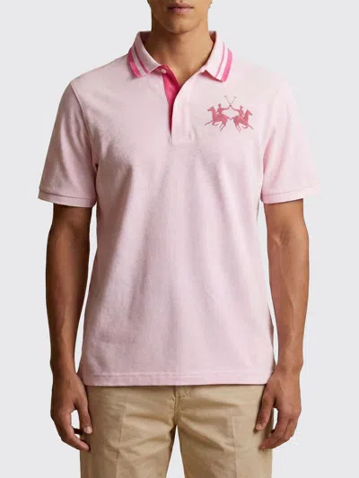 La Martina Polo Shirt Men  In Pink