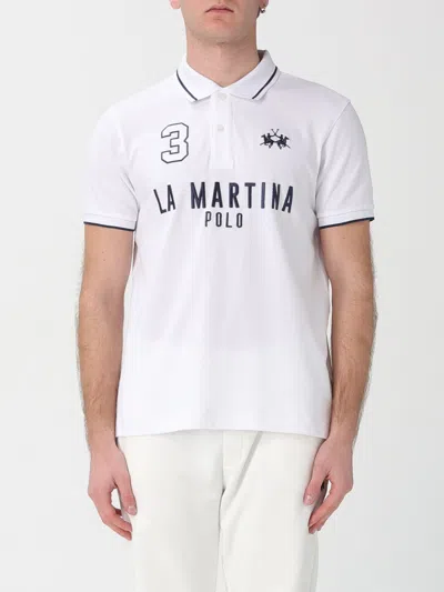 La Martina Polo Shirt Men  In White