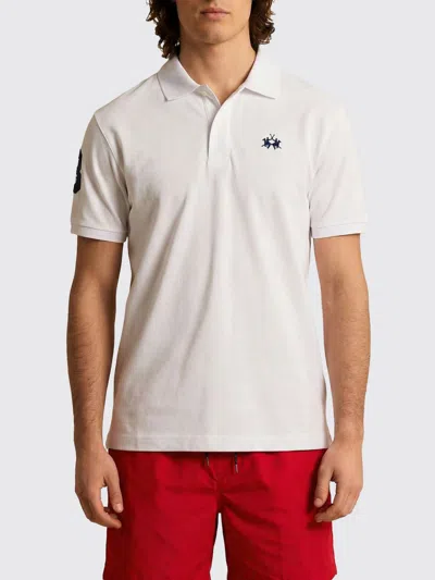 La Martina Polo Shirt Men  In White