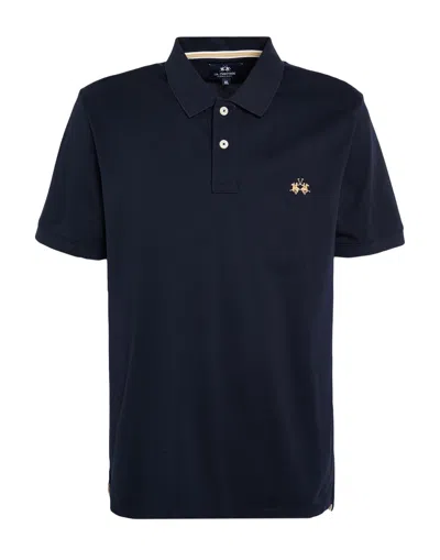 La Martina Polo Shirt In Midnight Blue