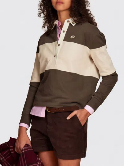La Martina Polo Shirt Woman Color Brown