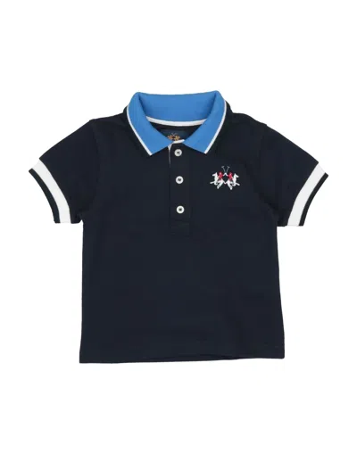 La Martina Kids'  Polo Shirts In Midnight Blue