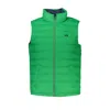 La Martina Sleek Sleeveless Green Jacket With Embroidery In Green