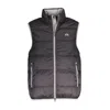 La Martina Quilted High-neck Gilet In Black