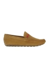 La Martina Round Head Loafer Shoes In Brown