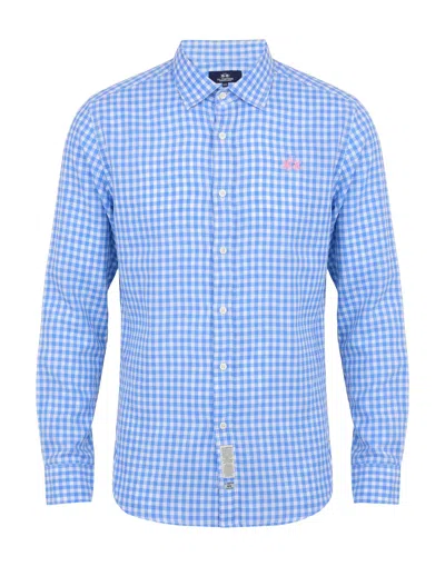 La Martina Shirt In Azure