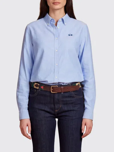 La Martina Shirt Woman Color Blue