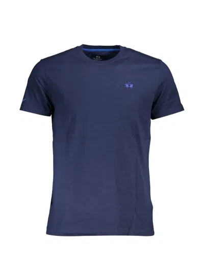La Martina Short-sleeve T-shirt In Blue