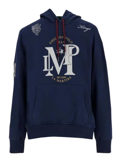 La Martina Sweatshirt In Blue