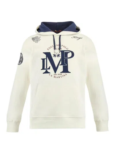 La Martina Sweatshirt In White