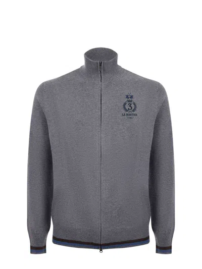 La Martina Sweaters In Gray