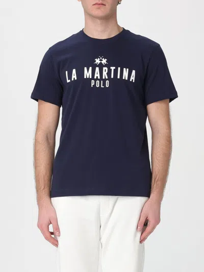 La Martina T-shirt Men  In Blue