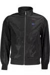 La Martina Black Polyester Men Jacket In Black