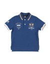 La Martina Toddler Boy Polo Shirt Blue Size 6 Cotton, Elastane In Blue