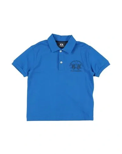 La Martina Babies'  Toddler Boy Polo Shirt Bright Blue Size 6 Cotton