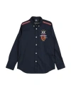 La Martina Toddler Boy Shirt Midnight Blue Size 6 Cotton, Elastane In Blue