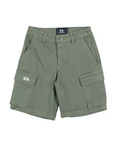 La Martina Babies'  Toddler Boy Shorts & Bermuda Shorts Military Green Size 6 Cotton, Elastane