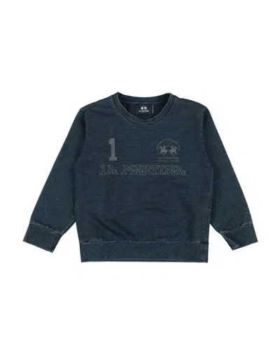 La Martina Babies'  Toddler Boy Sweatshirt Navy Size 6 Cotton, Polyester, Elastane