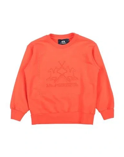 La Martina Babies'  Toddler Boy Sweatshirt Orange Size 4 Cotton, Elastane