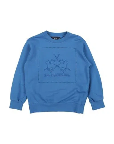 La Martina Babies'  Toddler Boy Sweatshirt Slate Blue Size 6 Cotton, Elastane