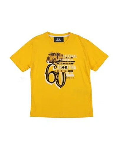 La Martina Babies'  Toddler Boy T-shirt Yellow Size 6 Cotton