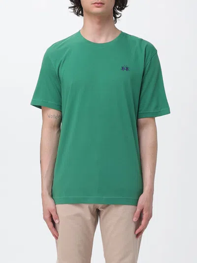 La Martina Man T-shirt Emerald Green Size Xl Cotton