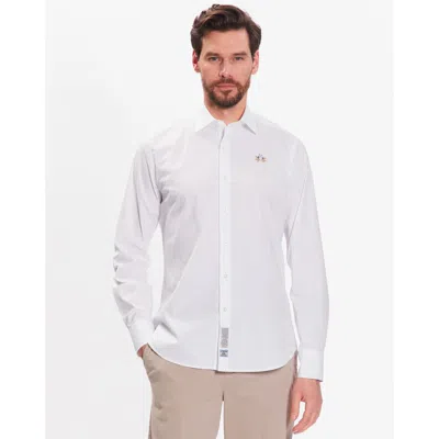 La Martina White Cotton Men's Shirt