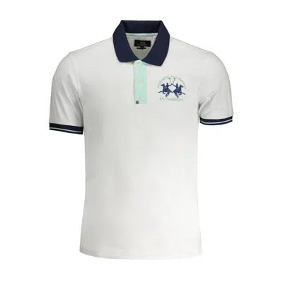 La Martina White Cotton Polo Men's Shirt