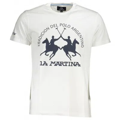 La Martina Cotton Men's T-shirt In White