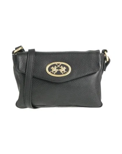 La Martina Woman Cross-body Bag Black Size - Leather