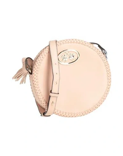 La Martina Woman Cross-body Bag Blush Size - Calfskin In Pink