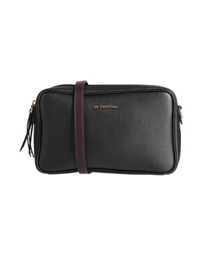 La Martina Woman Cross-body Bag Black Size - Leather