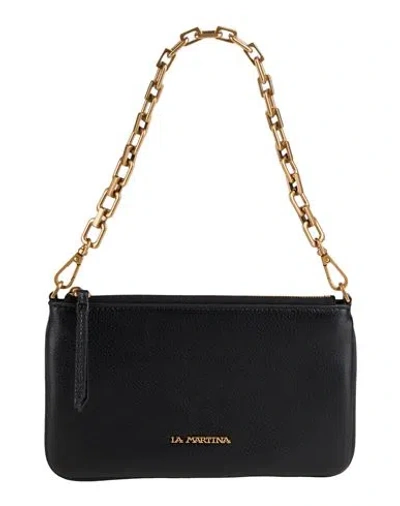 La Martina Woman Handbag Black Size - Leather